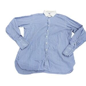 Polo Ralph Lauren Mens Classic Fit Striped Collar French Cuff Shirt 16.5
